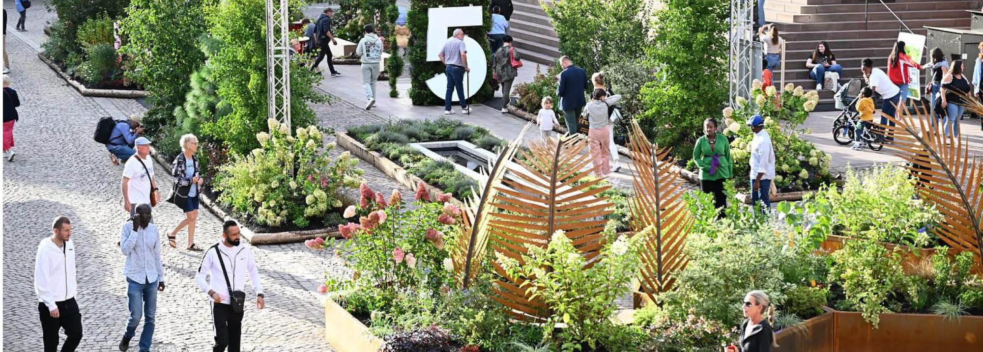 Jardin éphémère place de la Réunion à Mulhouse - édition 2025